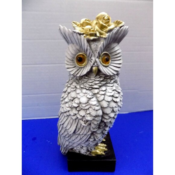 New Owl Figurine Sculpture Statue Home Decor Birds Figurine Owls - Picture 3 of 5
